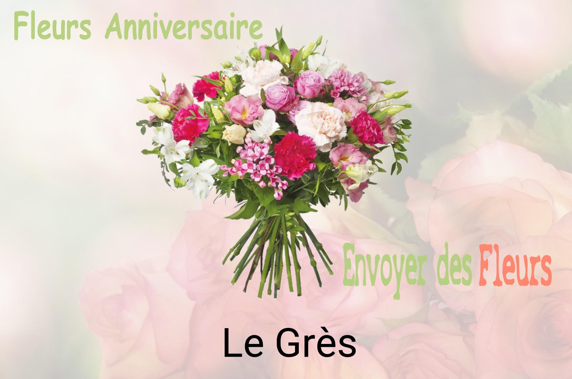 Bouquet de fleurs d’anniversaire livré à Le Grès